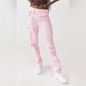 Urban outfitters pink cargo pants